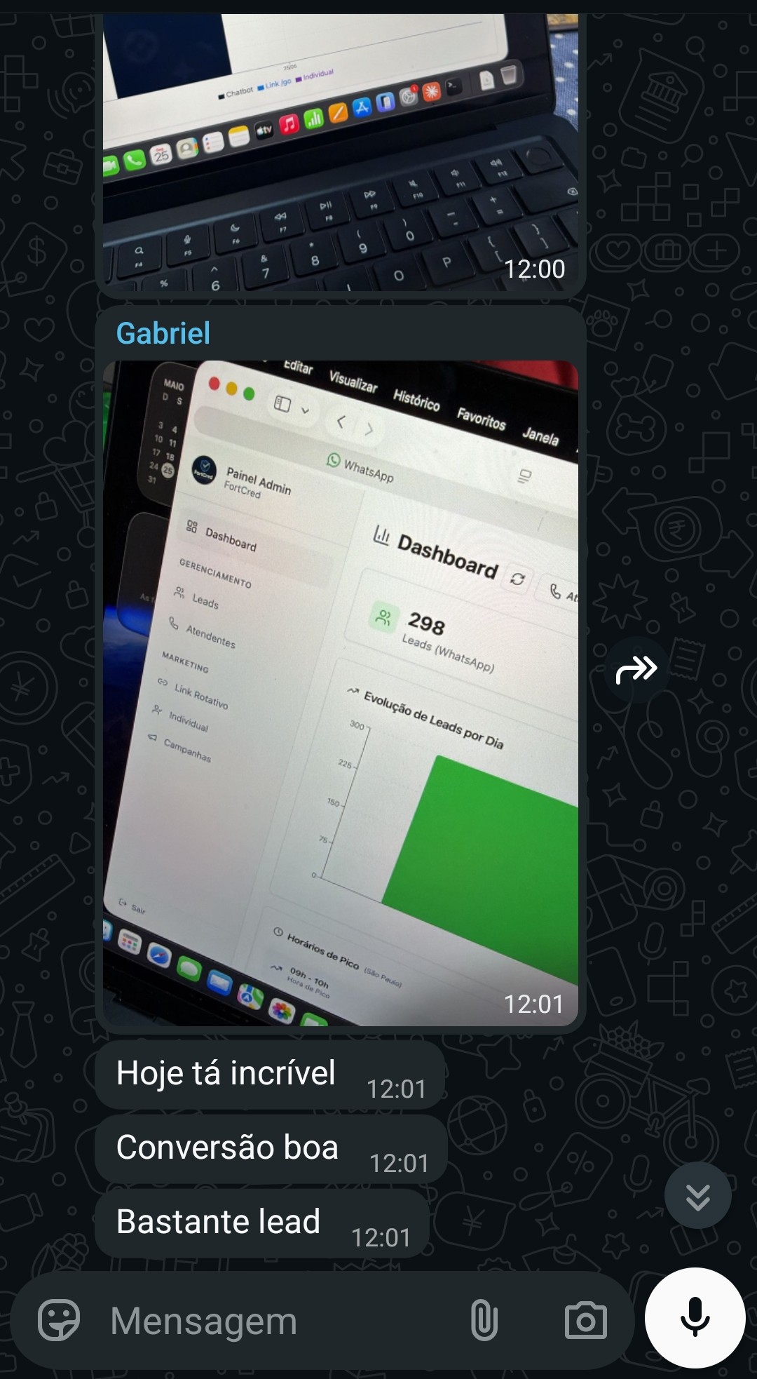 Conversa real com cliente da Lagos 4
